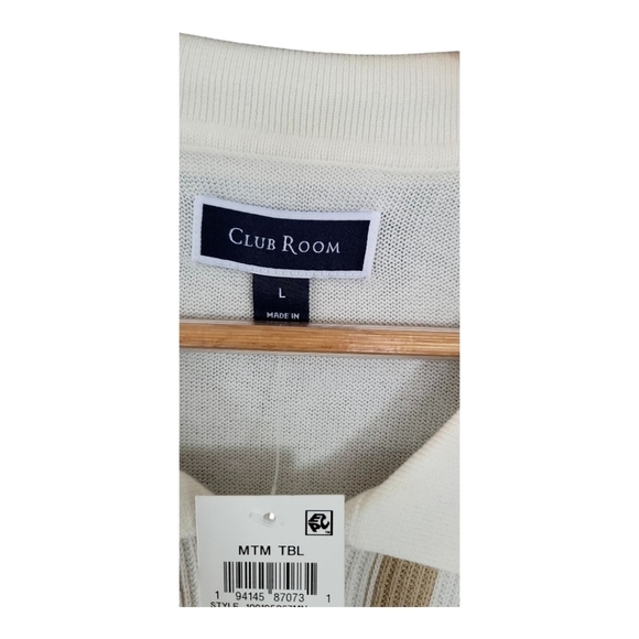 Club Room Men's White Polo Shirt - Picture 14 of 14